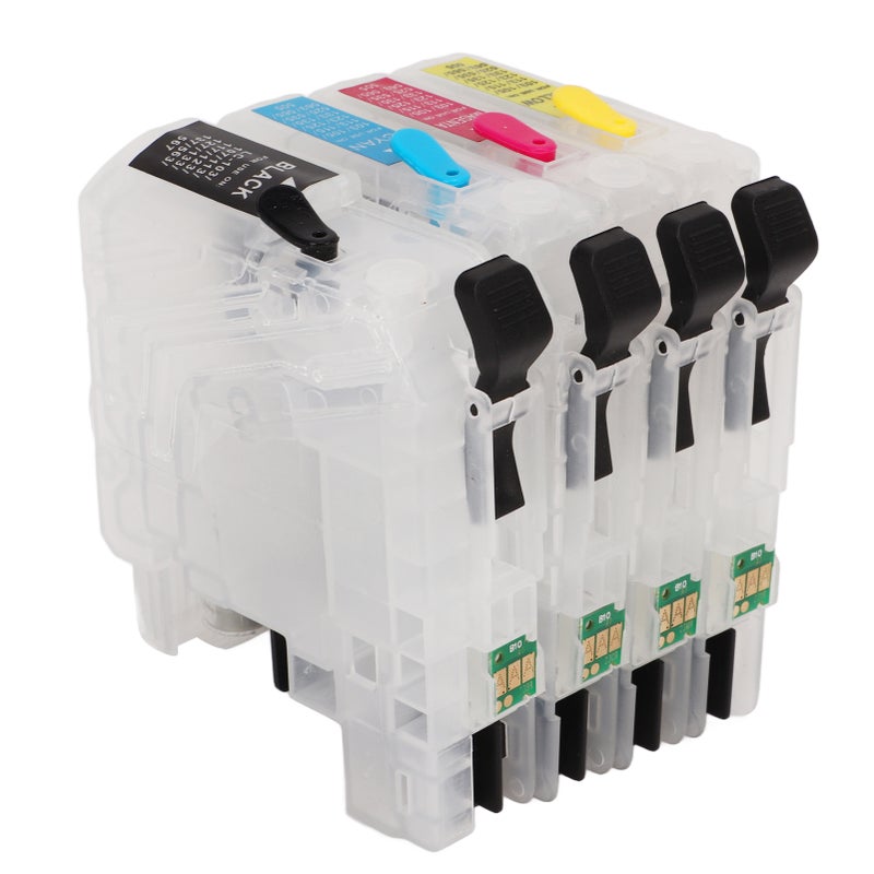 4 Colors Ink Cartridges with Permanent Chip Printer Refill Box Replacement Black Cyan Magenta Yellow LC223 - Image 2