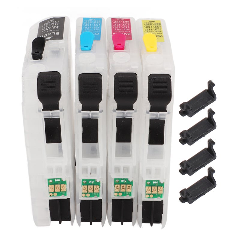 4 Colors Ink Cartridges with Permanent Chip Printer Refill Box Replacement Black Cyan Magenta Yellow LC223 - Image 1