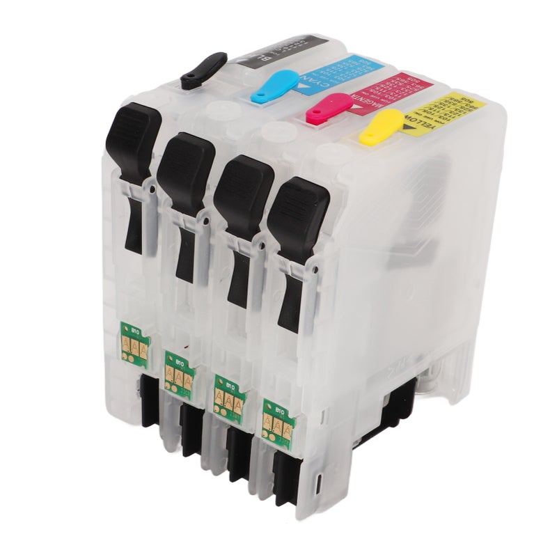 4 Colors Ink Cartridges with Permanent Chip Printer Refill Box Replacement Black Cyan Magenta Yellow LC223 - Image 3