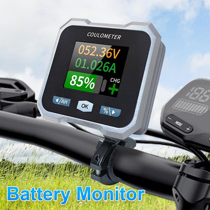 Battery Monitor With APP 1 8 Inch LCD Color Display 10 100V 100A For RV Car Motorcycle Boat - Image 3