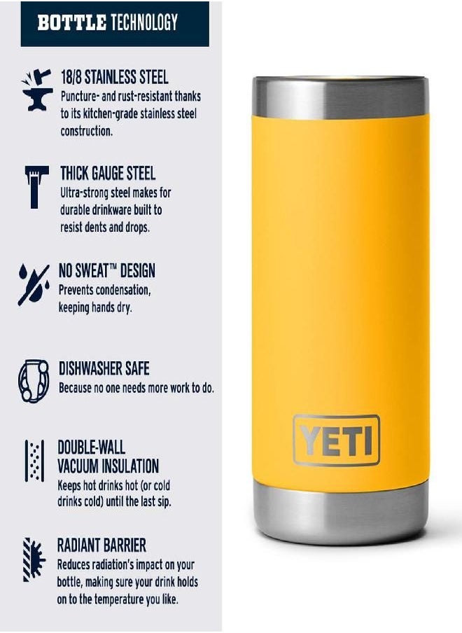 YETI YETI Rambler Jr. 12 oz Kids Bottle, with Straw Cap, Alpine Yellow  - Image 3