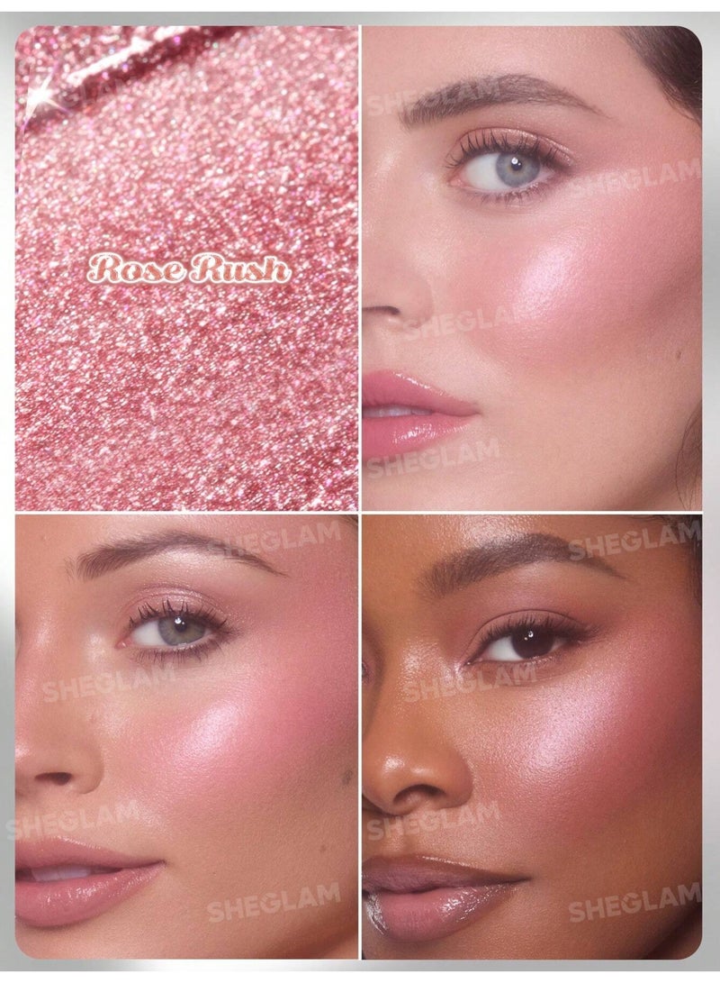 شيجلام Buttery Bling Highlight Stick-Rose Rush Rose Rush - Image 5