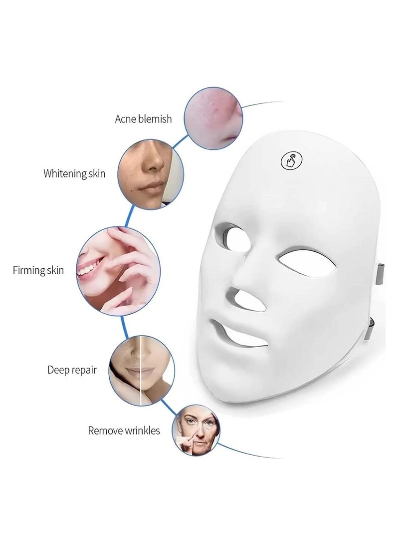 7-Color LED Light Therapy Face Mask – Anti-Aging Skin Care Device for Wrinkle Reduction  Skin Tightening - Image 4