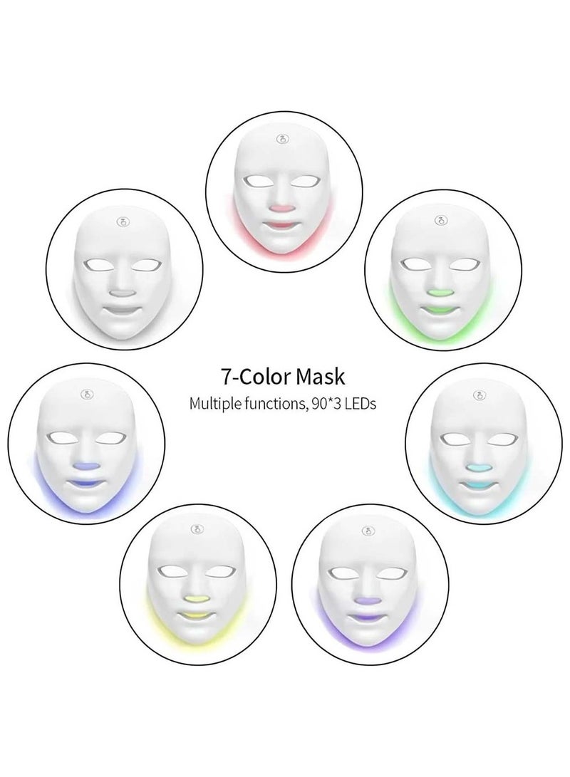7-Color LED Light Therapy Face Mask – Anti-Aging Skin Care Device for Wrinkle Reduction  Skin Tightening - Image 5