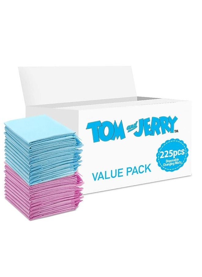 Tom And Jerry 225 Pieces Disposable Changing Mats  - Image 1