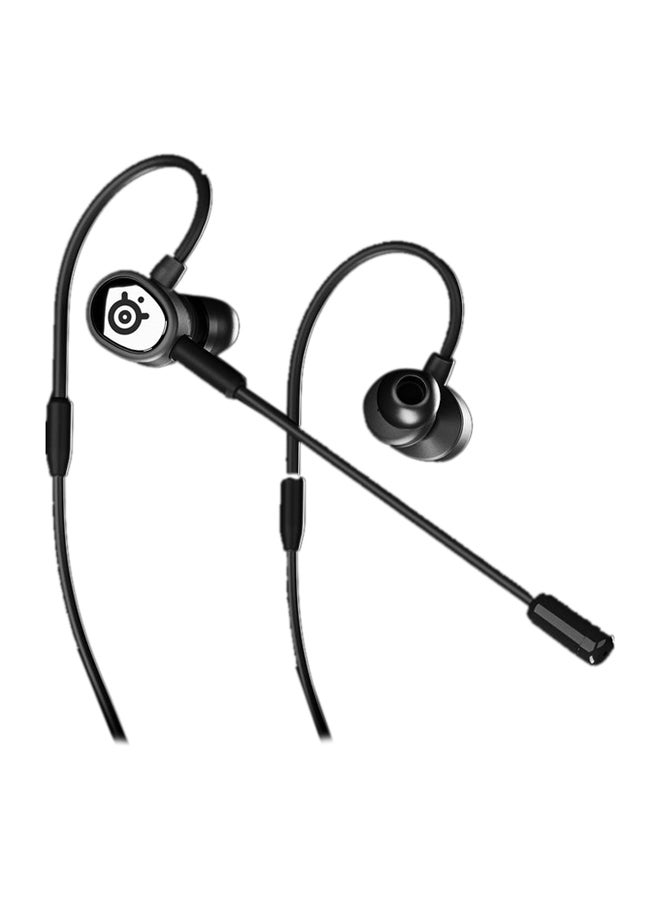 SteelSeries Tusq in-Ear Mobile Gaming Headset – Dual Microphone with Detachable Boom Mic – Ergonomic Suspension Design Earphones for Mobile - Black - Image 4