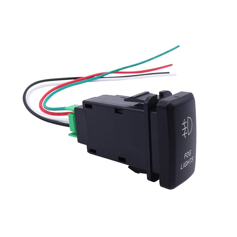 WeiSen Push Switch with Fog Lights Symbol Blue Backlight ON-Off with Connector Wire Kit Compatible with Toyota - Image 5