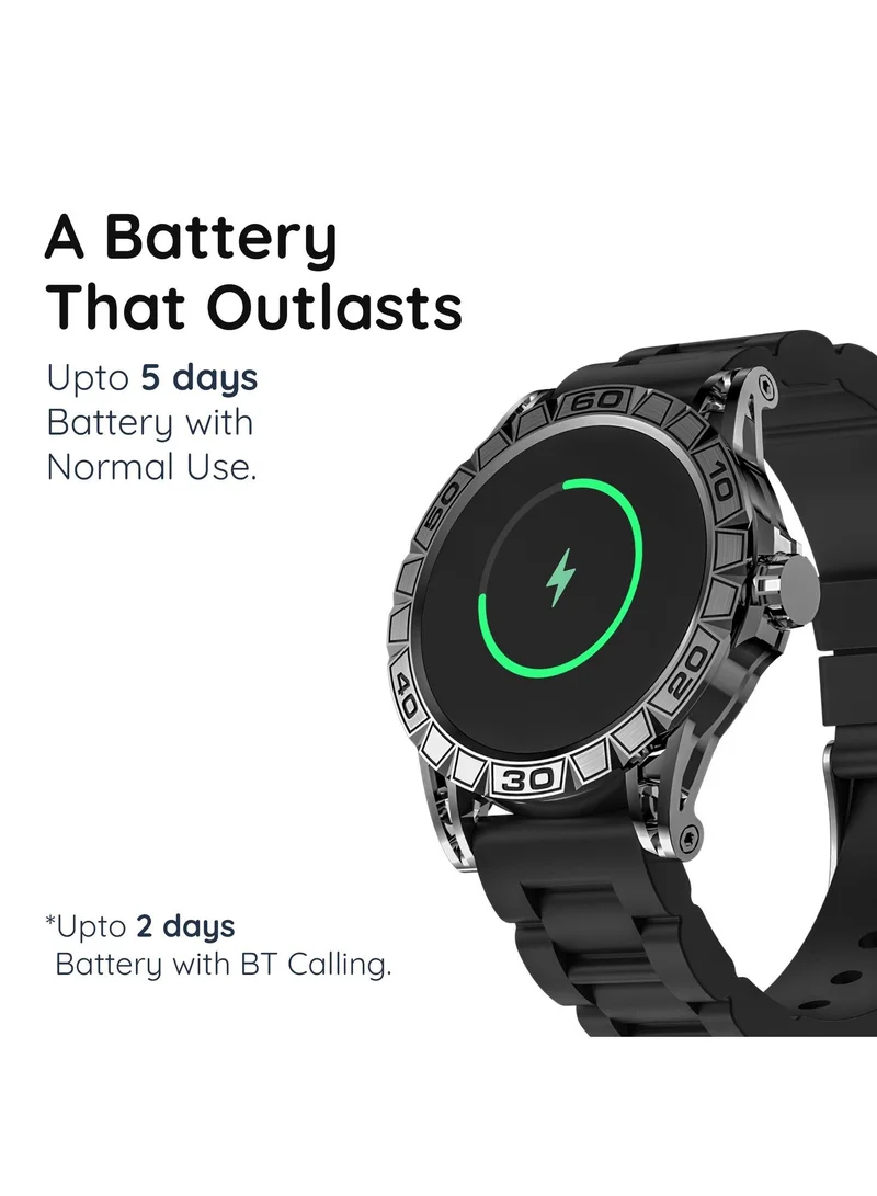 Pebble 1.39" HD Display, BT Calling, Single Time BT Connect, Health Suite, Mutisports Mode, Smart Calculator, Rugged Built, Alarm & Notification