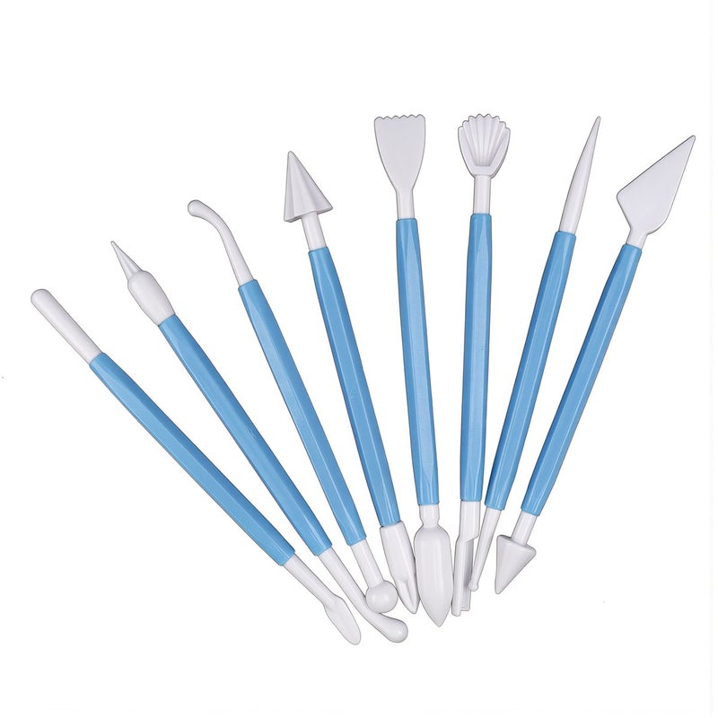 Beginner Friendly Fondant Sculpting Set 8 Pcs Kids Adult Starter Kit - Image 1