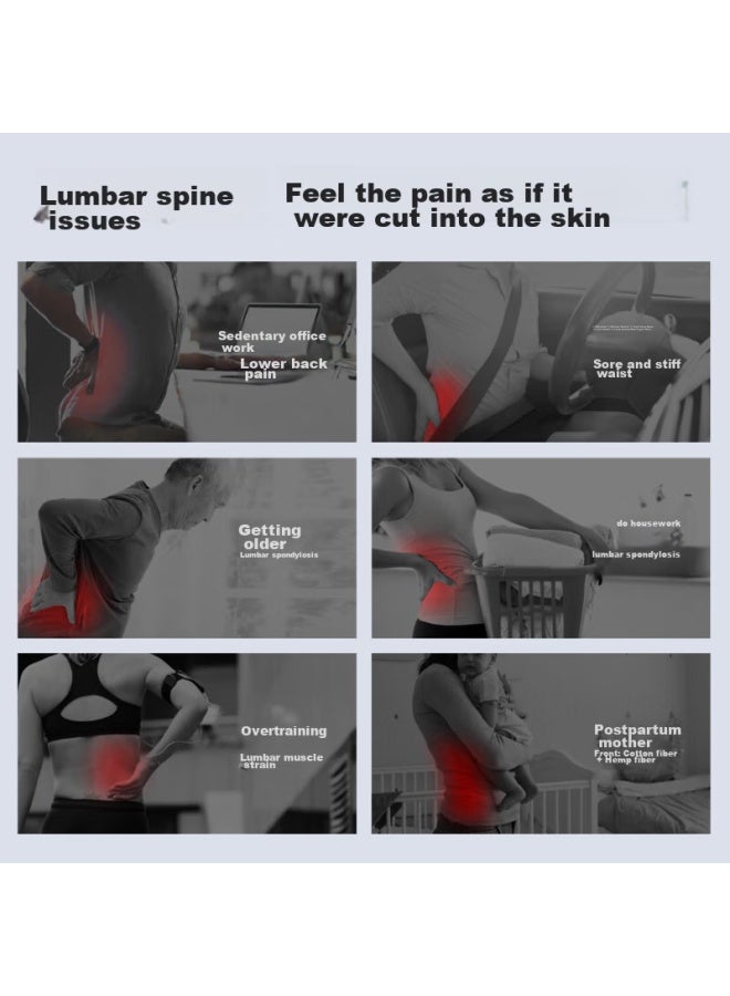 Mixiaoshu Lumbar Support, Office Back Cushion, Chair Back Pillow, Seat Cushion, Workstation Back Support, Long-sitting Aid, Waist Pad - Image 4