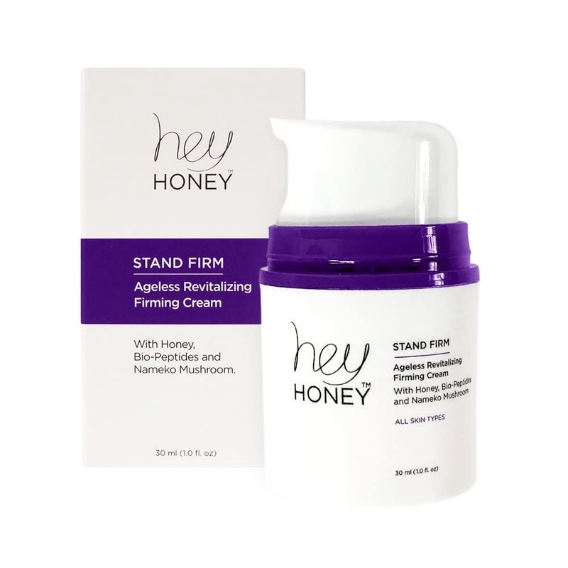 Hey Honey Stand Firm Peptide Face Cream | Instant Firming & Long-Term Anti-Aging | Honey & Nemeko Mushroom for Hydration & Wrinkle Reduction | 1 Oz - Image 5