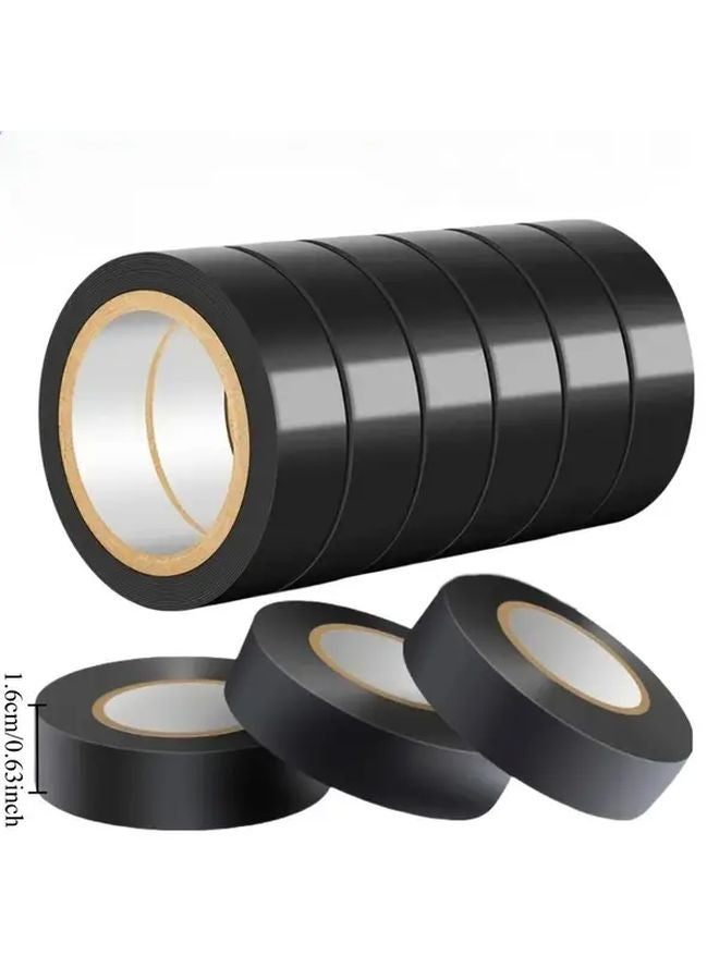 20 لفة شريط عازل كهربائي أسود 3937 بوصة فائق اللصق قوي العزل مقاوم للحرارة - Image 5