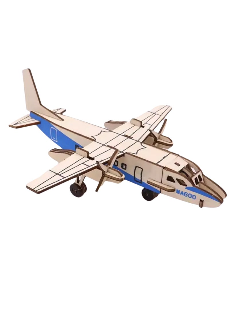 Wooden Puzzle 3D Model Building Blocks Assembly Toy For Boys (Shenzhou 600) - Image 1