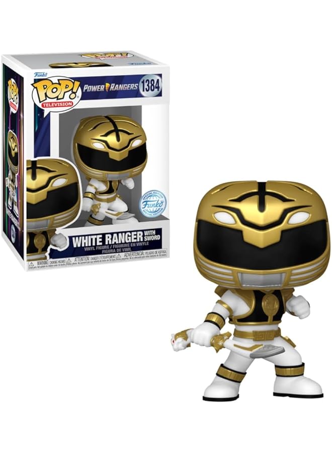 فانكو بوب ألعاب تي في مايتي مورفين باور رينجر 30 وايت رينجر مع سيف إكسك القابلة للجمع 73964