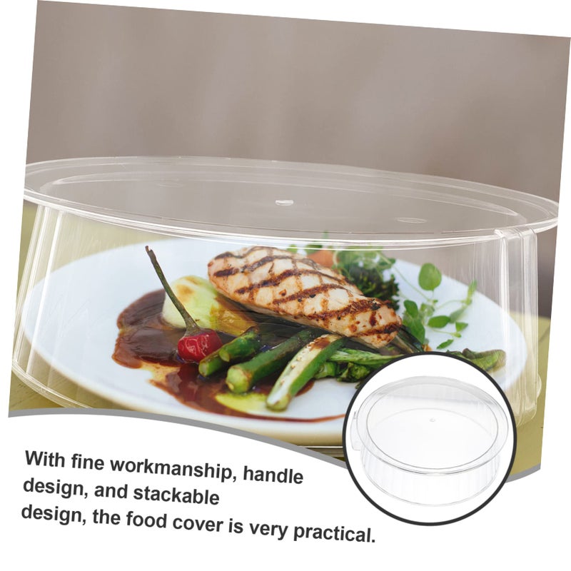 Portable Stackable Food Cover Kitchen Tent Microwave Safe Lids For Fruits Plates Serving Trays - Image 3