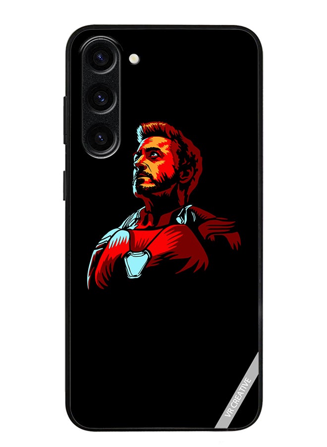 VR CREATIVE غطاء حماية لهاتف سامسونج جالاكسي S24 بلس بتصميم آيرون مان متعدد الألوان - Image 1