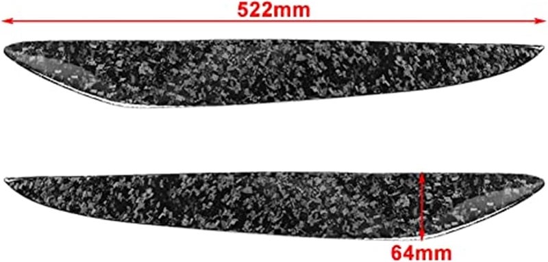 QASULER Carbon Fiber Headlight Eyelid Trim for Mazda 3 BL - Image 2