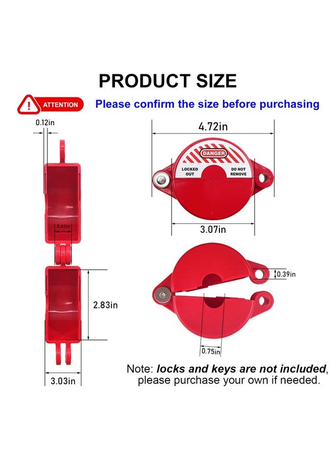 Young Dance Outdoor Faucet Locks with Safety Padlock - Water Spigot Lock, Hose Bib Lock for 1 to 2-1/2 in Dia Valve Handles, Outside Faucet Child Locks, Prevent Water Theft, Unauthorized Water Use - Image 3