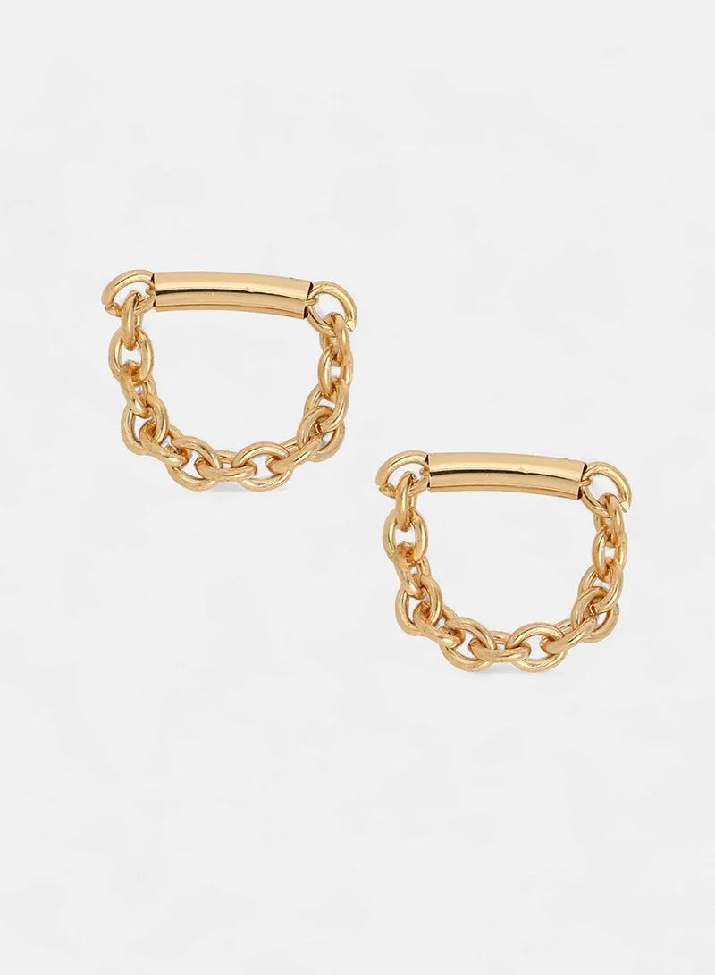 SOHI Chain Bar Artificial Drop Earring Jewellery