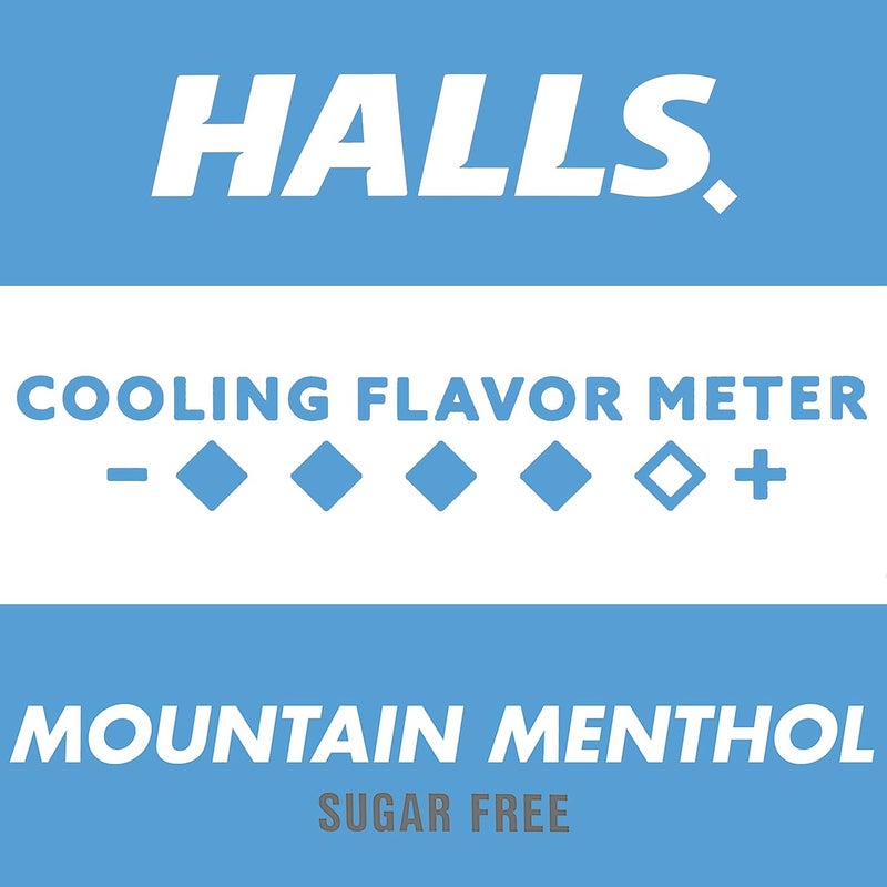 Halls Relief Mountain Menthol Sugar Free Cough Drops Bulk Cough Drops 225 Drops - Image 5