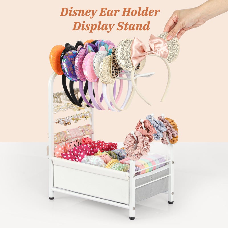 Keebofly Headband Holder Stand - Versatile Organizer for Scrunchies, Bows & Claw Clips - Compact Hair Accessories Storage for Girls, Women, Babies - Image 5