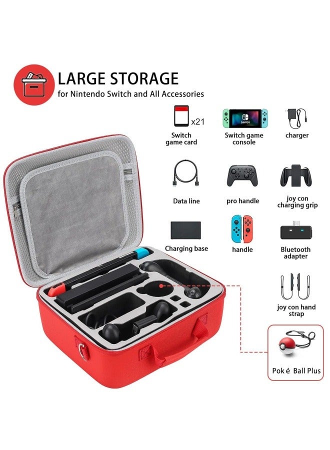 بوكيمون قزم الكرة المضيف حقيبة تخزين NS صندوق تخزين حقيبة الكتف للماء - Image 2