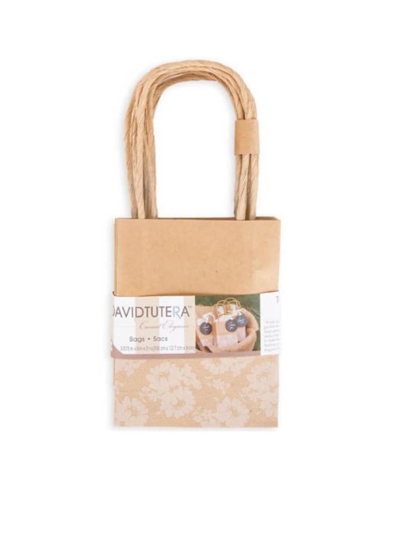 حقائب ديفيد توتيرا كرافت بحافة دانتيل 3-7 / 8 × 5 × 2 بوصات ، 5 قطع - Image 1