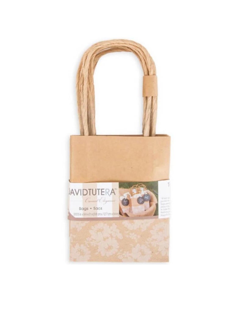 حقائب ديفيد توتيرا كرافت بحافة دانتيل 3-7 / 8 × 5 × 2 بوصات ، 5 قطع - Image 3