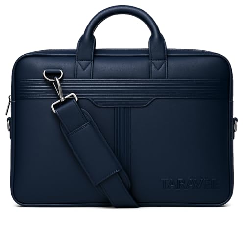 TARAVEE Premium Laptop Shoulder Sling Bag, Executive Business Travel Messenger Bag for Men & Women, Luxury Protective Laptop Case Compatible with MacBook, HP, Dell, (14 Inches) - Image 1