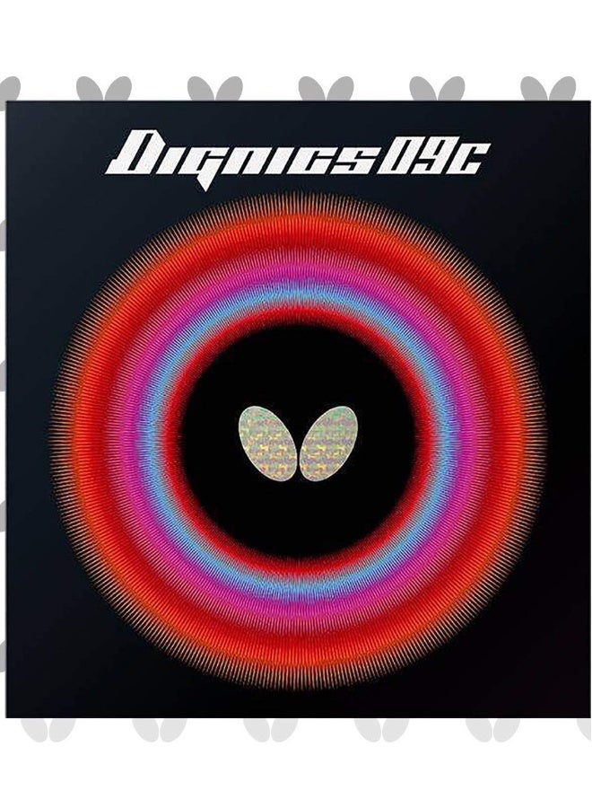 BUTTERFLY Dignics 09C Table Tennis Rubber Inverted Professional Table Tennis Rubber Black (1.9mm) 4906901203341 - SEO Friendly Long Title - Image 1