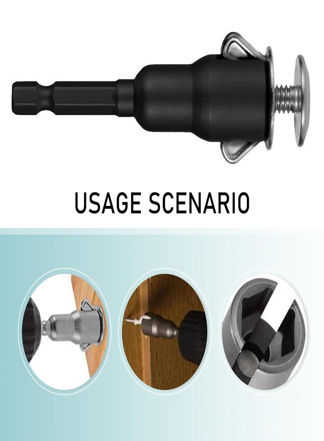 GRANDI Power Wing Nut Driver Set, Hex Shank Nut Disassembly Tools for Panel Nuts Bolts C Hook Screws Eye, Wing Slotting Socket Wrench, Universal for Most Cars Trucks (Black #2.5 In Height) - Image 5