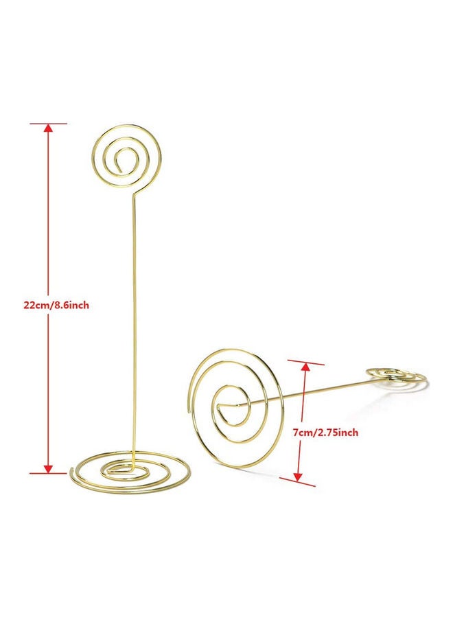 NIBEMINENT 10-Piece Place Card Holders Gold - Image 2