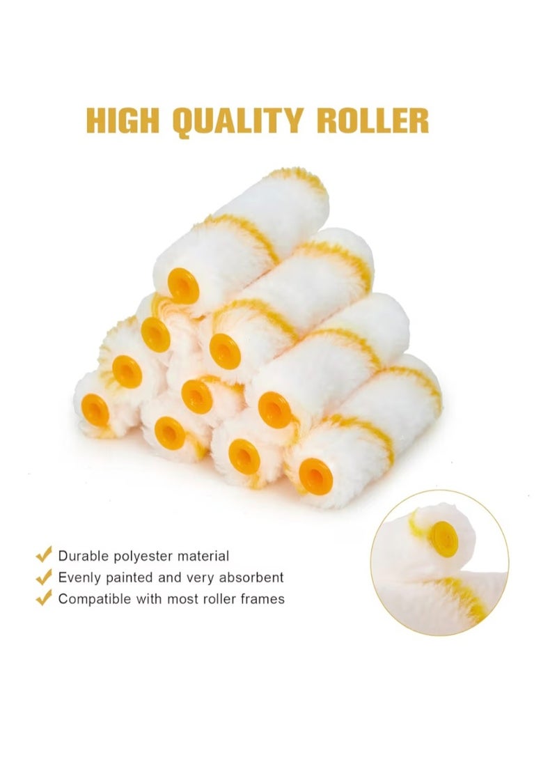 تاور طقم أغطية رول دهان أكريليك من تاور، 10 قطع - 100 مم (4 بوصة) - للدهانات المطفية واللمعة الخفيفة - Image 4