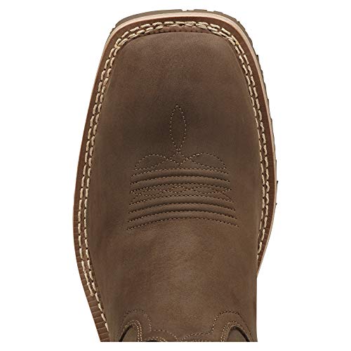 Ariat BMVY9 Mens Hybrid Rancher Waterproof Western Boot Oily Distressed Brown 8.5 Wide - Image 5