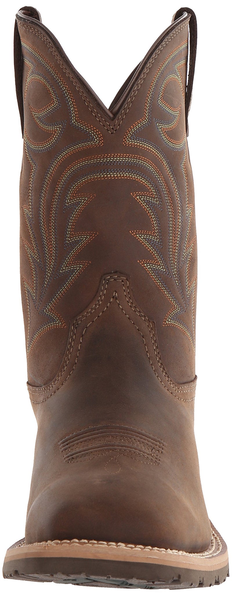 Ariat BMVY9 Mens Hybrid Rancher Waterproof Western Boot Oily Distressed Brown 8.5 Wide - Image 4
