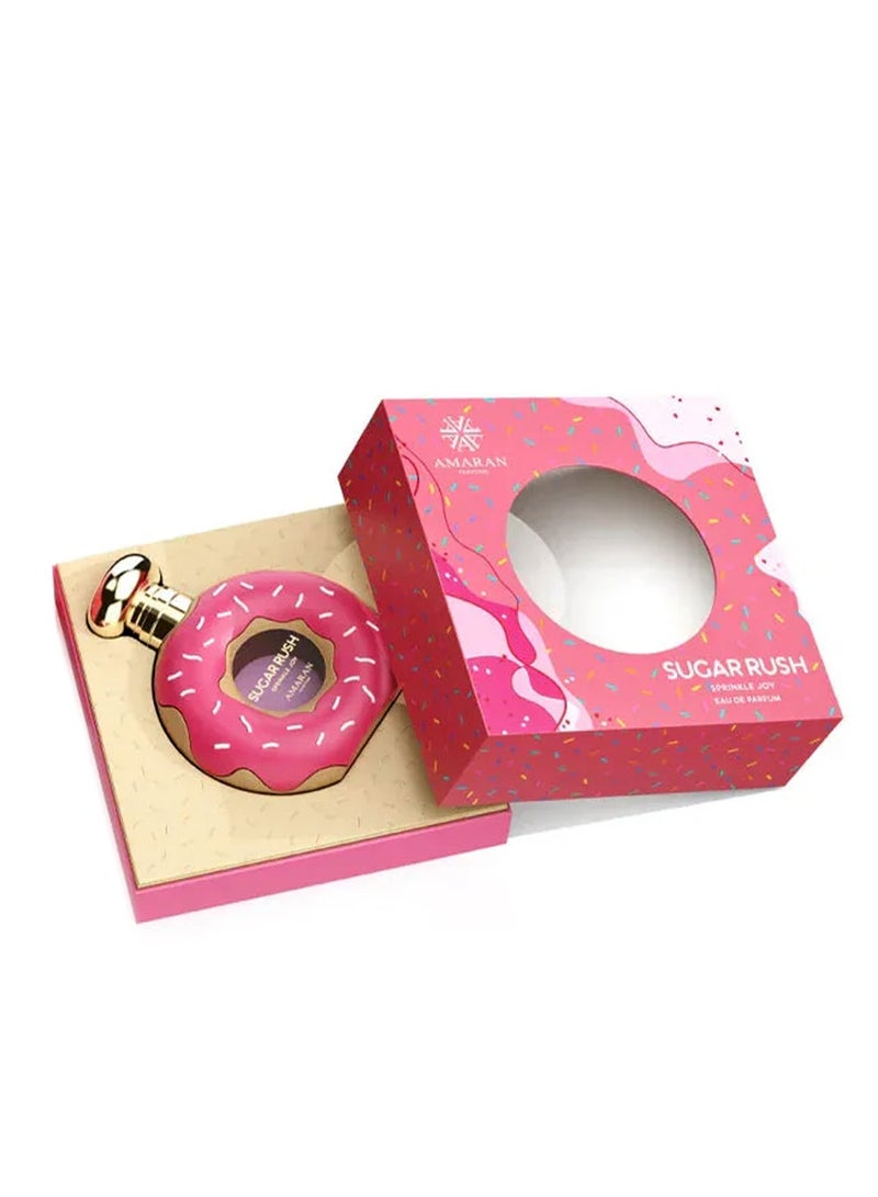 AMARAN Sugar Rush Sprinkle Joy Amaran Eau de Parfum EDP 100ml for Women | Sweet Fruity Floral Perfume | Long-Lasting Luxury Fragrance - Image 4