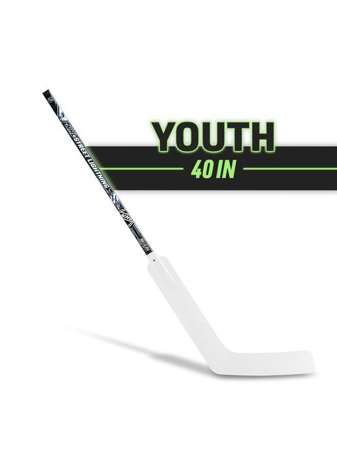 Franklin Sports NHL Street Hockey Youth Goalie Stick - Street Lightning Kids Outdoor Street + Roller Hockey Goalie Stick - Youth Junior Hockey Goalie Stick - 40" Inches - Image 2
