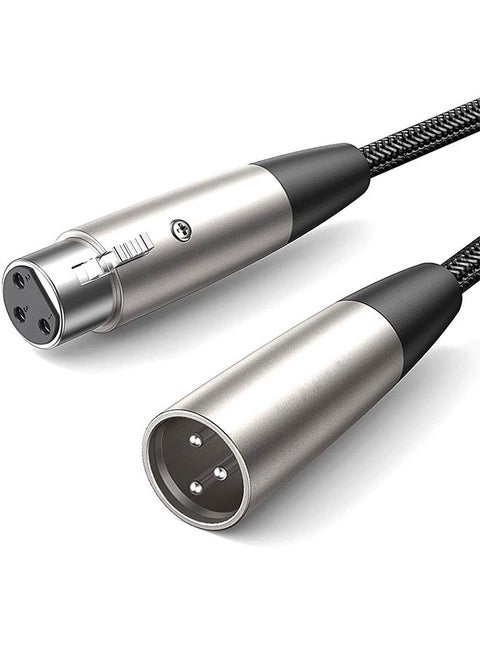 كابل ميكروفون XLR ذكر إلى أنثى XLR، محول سلك تمديد مختلط أو مكبرات صوت، ميكروفونات، خلاط، مكبر صوت، نظام مكبر صوت أو تسجيل احترافي آخر - 3M