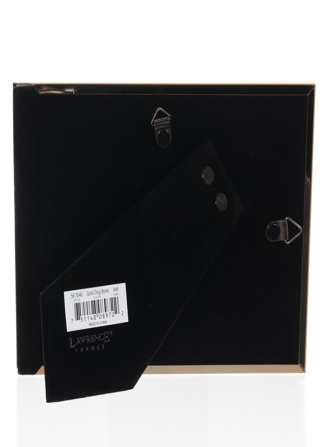 Lawrence Frames Gold Metal Picture Frame - Dog Bone Design - 4x6 - Image 4