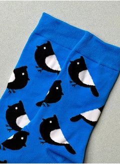 The Socks Hype 2 Pairs Unisex Bird Socks for Men Women - Comfortable Cotton Blend | Suitable for 35-42 Sizes | Charming Nature Design, Perfect for Animal Lovers  - Image 4