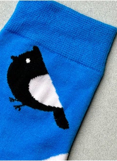 The Socks Hype 2 Pairs Unisex Bird Socks for Men Women - Comfortable Cotton Blend | Suitable for 35-42 Sizes | Charming Nature Design, Perfect for Animal Lovers  - Image 2