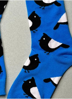 The Socks Hype 2 Pairs Unisex Bird Socks for Men Women - Comfortable Cotton Blend | Suitable for 35-42 Sizes | Charming Nature Design, Perfect for Animal Lovers  - Image 3