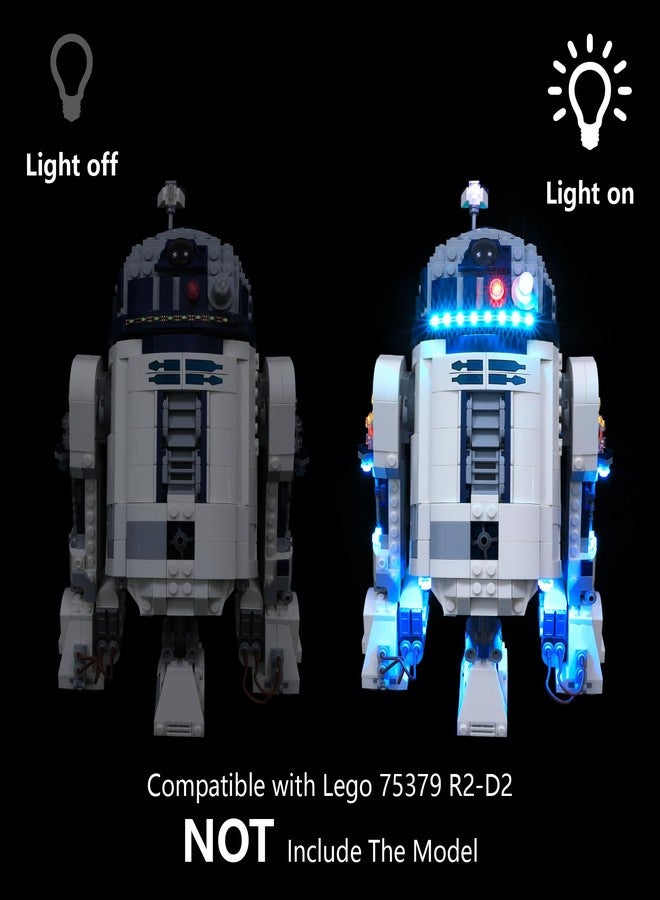 flashebrick Lighting Compatible with Lego 75379 R2-D2 - NOT Included The Model Set - Image 2