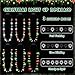 Traplace 6 PCS Christmas Light Necklace 6 Styles Colorful LED Christmas Lights 8 Bulbs Light Up Christmas Necklace with 3 Flash Modes Ugly Sweater Lights for Xmas New Year Party Favor Supplies Accessories - Image 4