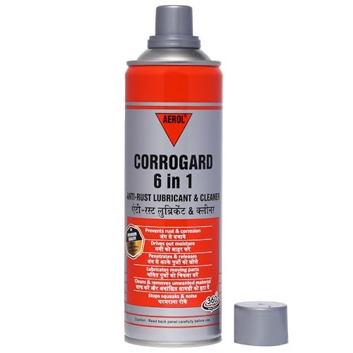Aerol Corrogard 6-in-1 Multi-Functional Rust Remover Spray | Lubricant, Degreaser & Anti-Rust Oil | Noise Reducer for Home & Industrial Use (300g / 439ml). - Image 3
