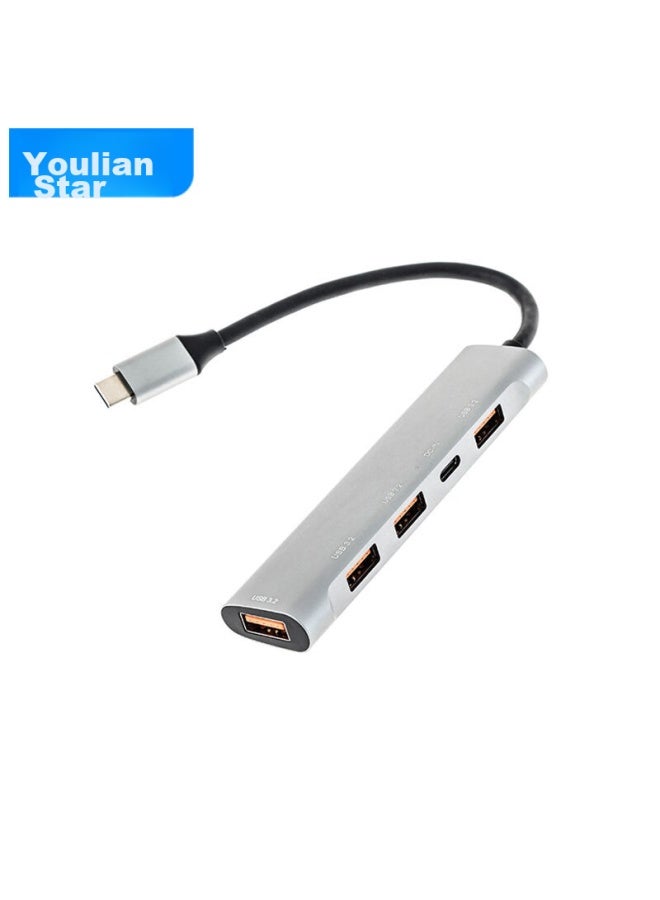 Union Star Youlianxing Type-c3.2 To Usb Hub, 10gbps Expansion Dock, Usb-c3.2gen2 High-speed 4-port Expansion Hub, Adapter For Laptops And Tablets - Image 2