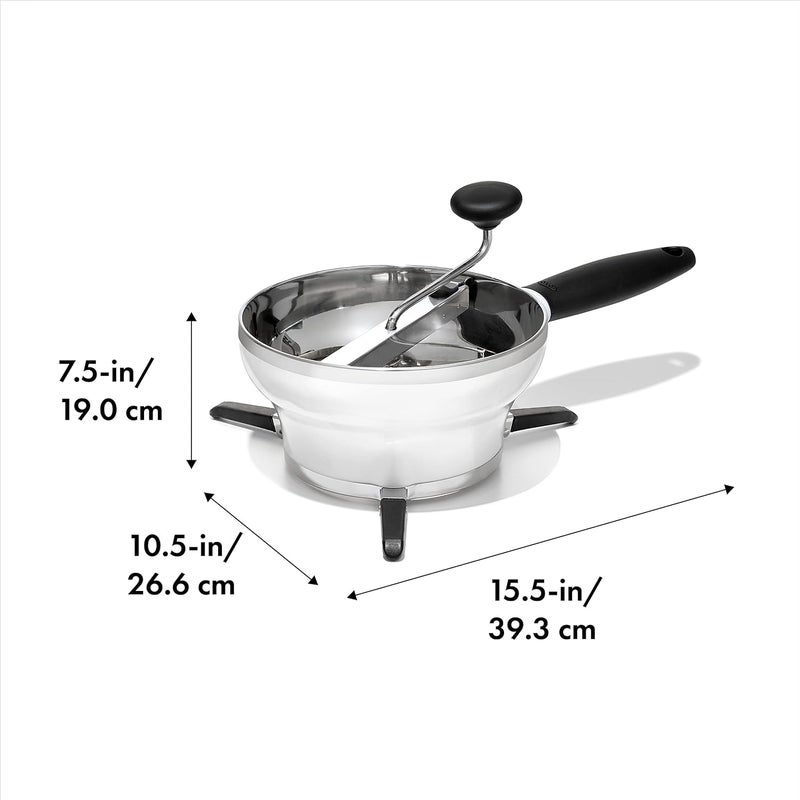 OXO Good Grips Stainless Steel Food Mill For PureesSilver - Image 2