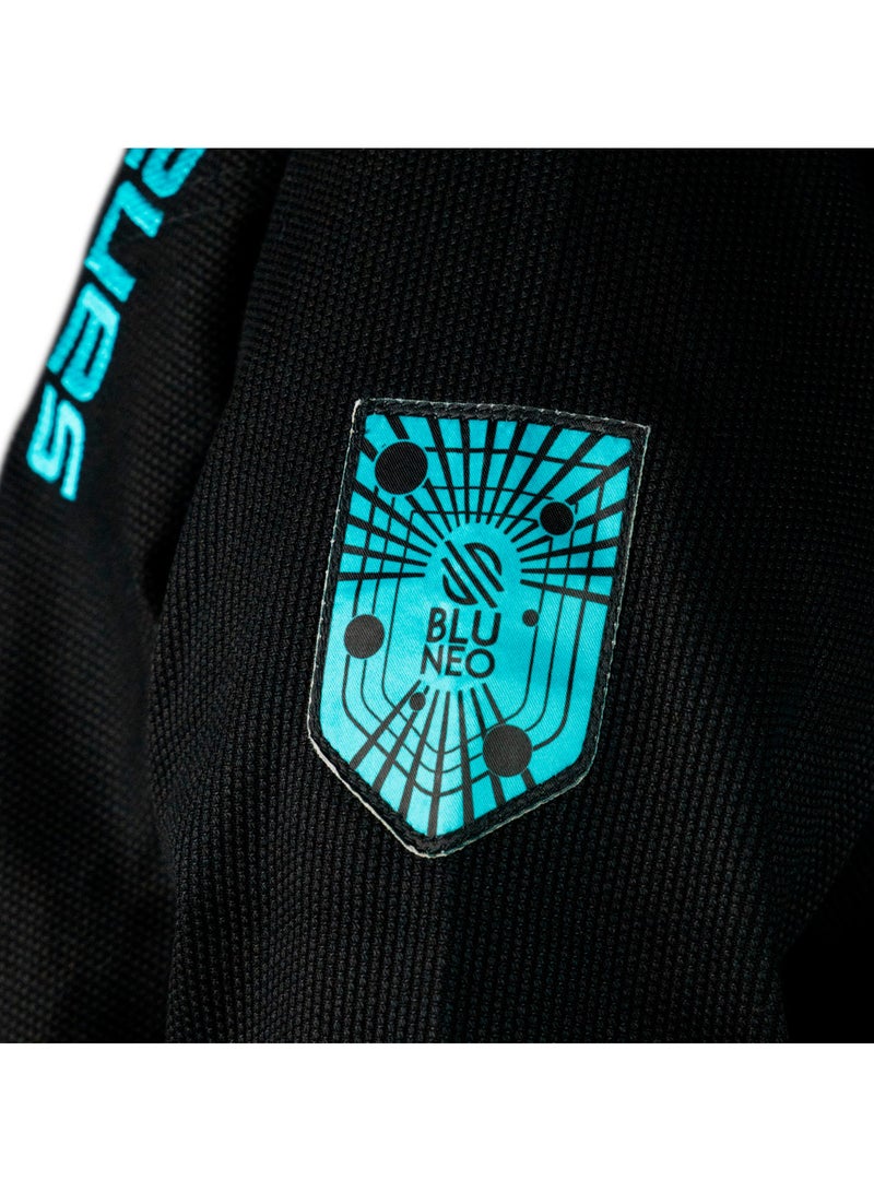 Sanabul  Future Legends BJJ Gi for Kids – Premium Youth Brazilian Jiu Jitsu Kimono with FREE White Belt – Black/Blue, K3 - Image 2