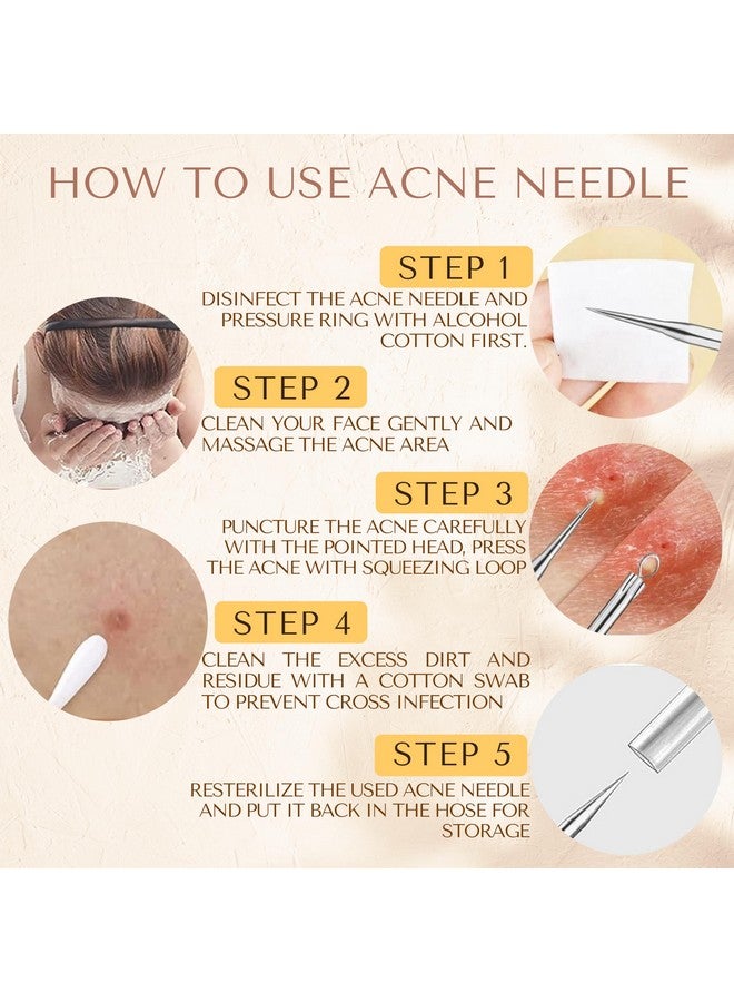 DERMATED [16 Pcs] Blackhead Remover Tools 2025 Latest Pimple Popper Tool Kit | Stainless Steel Professional Pimple Extractor Tool Kit for Blackheads, Blemish, Comdone, Acne, Zit, and Whiteheads for Face & Nose - Image 2