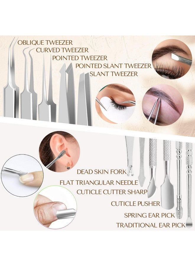 DERMATED [16 Pcs] Blackhead Remover Tools 2025 Latest Pimple Popper Tool Kit | Stainless Steel Professional Pimple Extractor Tool Kit for Blackheads, Blemish, Comdone, Acne, Zit, and Whiteheads for Face & Nose - Image 4